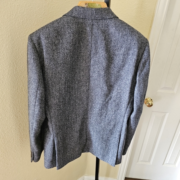 Bonobos 100% Wool Grey Herringbone Coat Regular Fit Size 40R - Picture 15 of 15